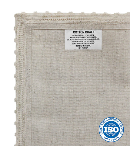 COTTON CRAFT Delilah lace-edge closeup showcasing refined craftsmanship