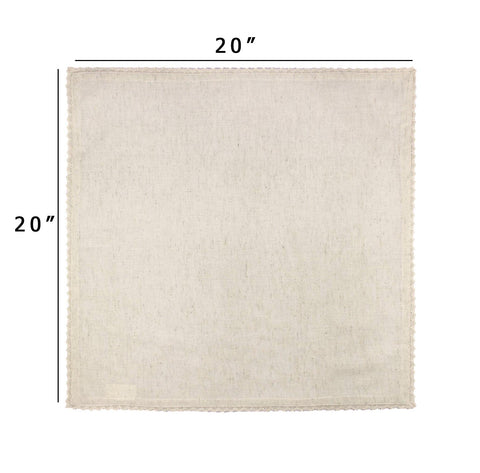 COTTON CRAFT Delilah 20x20 linen napkins folded on table for everyday luxury