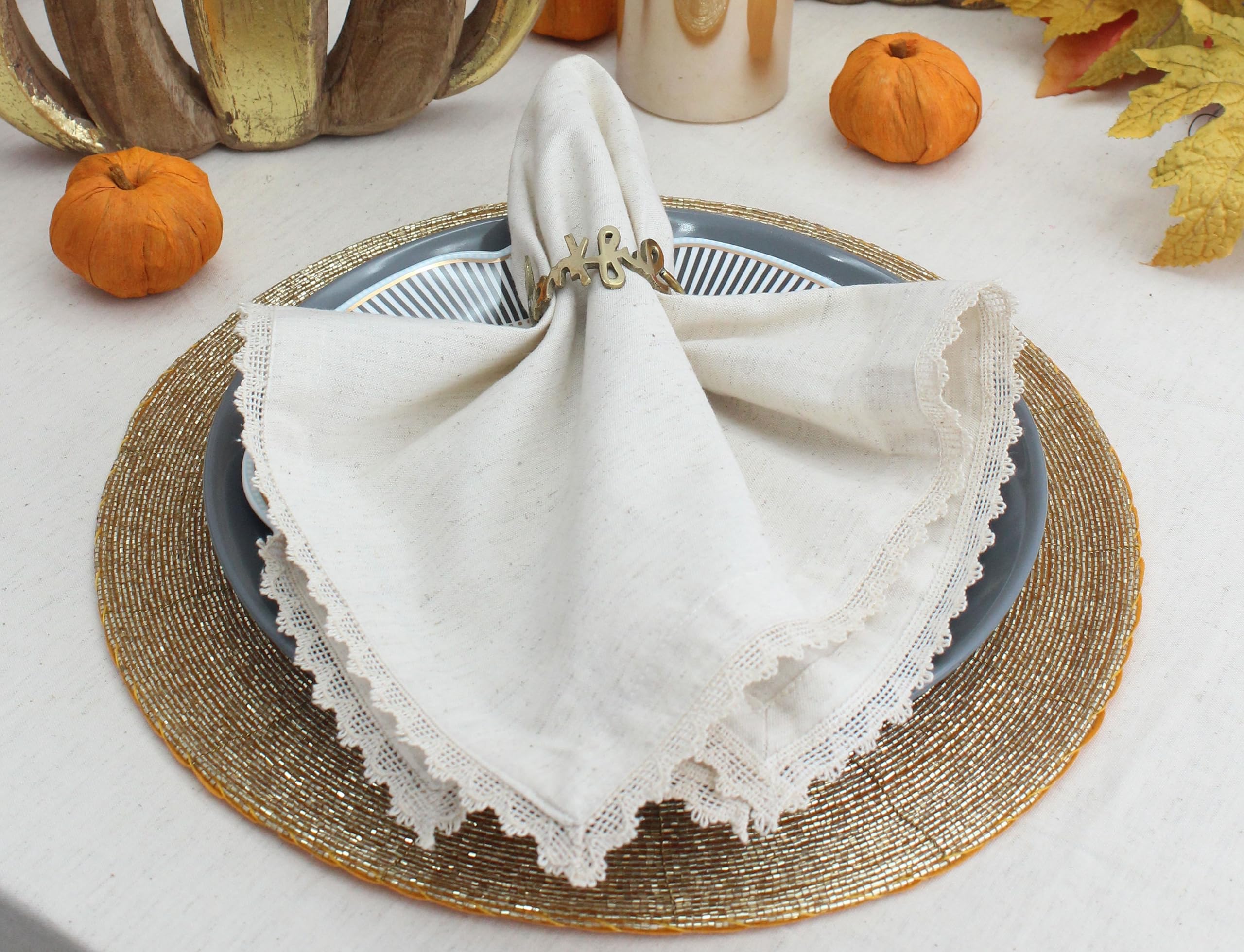 COTTON CRAFT Delilah napkins washable and reusable for eco-friendly dining