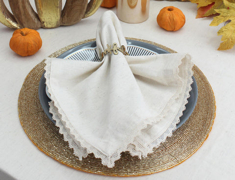 COTTON CRAFT Delilah napkins washable and reusable for eco-friendly dining