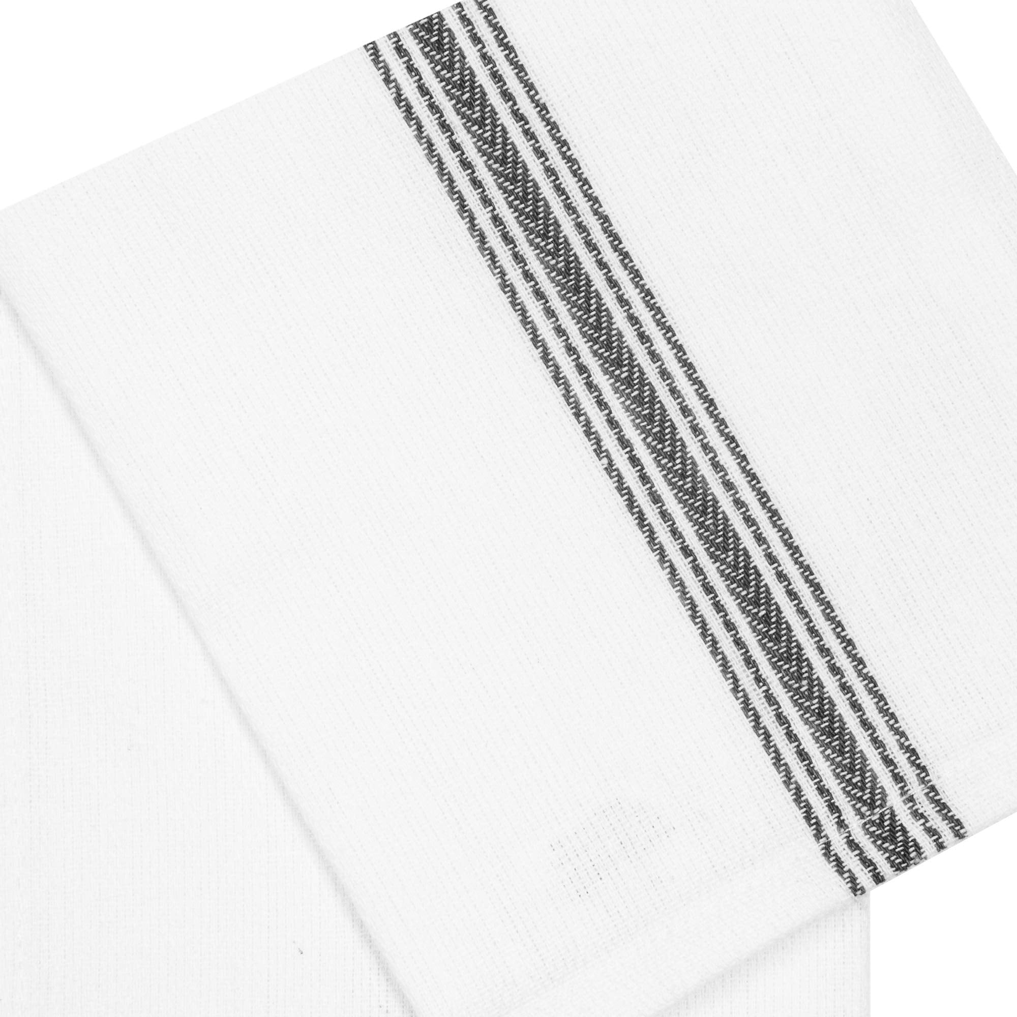 Cotton Craft Scandia Stripe towels stacked for daily use and quick cleanups.