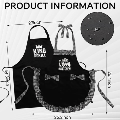 Cotwinter adjustable neck and waist straps ensure a comfortable fit while cooking