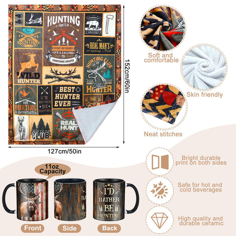 Cotwinter novelty knitted hat—fun hunting style with warm fit.