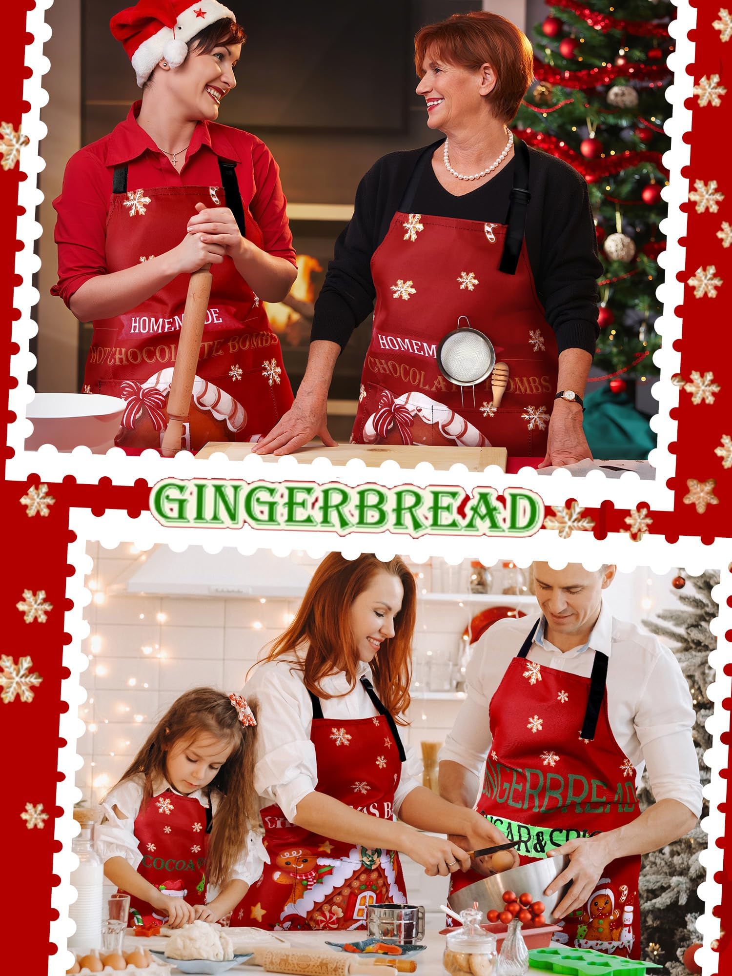 Cotwinter six-piece apron set enhances holiday baking and entertaining