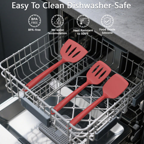 Coukre spatulas resist up to 500℉ for high-heat meals