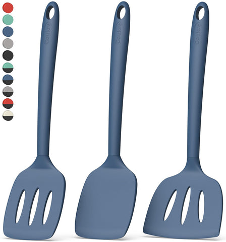 Coukre 3-pack large fish spatula lifts delicate fillets without sticking