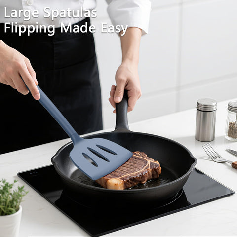 Coukre 3-pack solid spatula provides sturdy scraping on nonstick pans