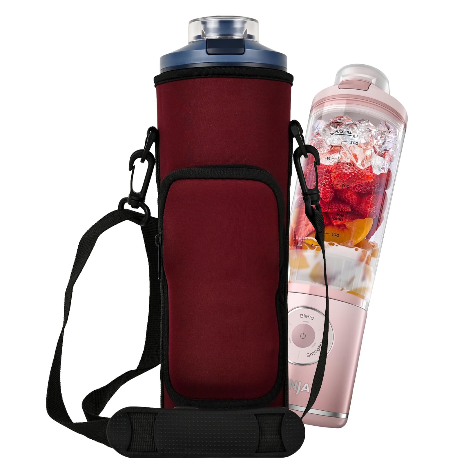 CouldyCasi Ninja Blast Max bag front view showing a perfect-fit sleeve for travel.