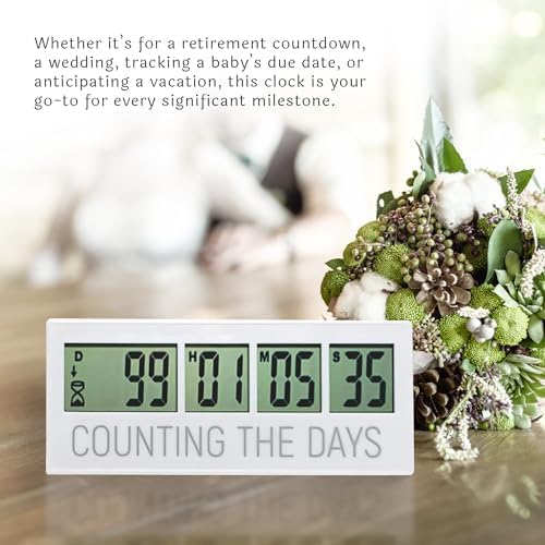 Countables Countdown Clock packaging includes a simple setup guide.