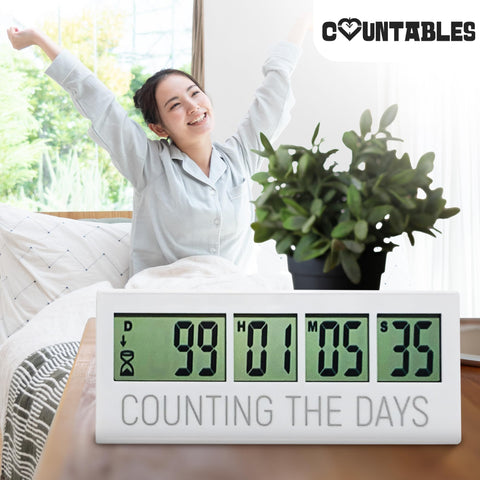 Countables Countdown Clock supports wedding, baby arrival, and Christmas countdowns.
