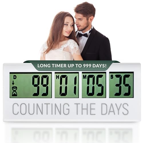 Countables Countdown Clock digital display highlights days, hours, minutes, and seconds.