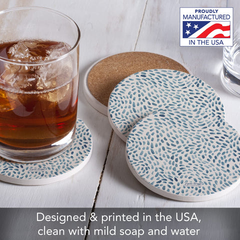 Counterart Thirstystone Drift Marks artistic design displayed on a coaster