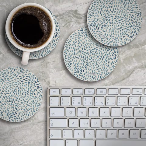 Counterart Thirstystone Drift Marks coaster close-up smooth edge for handling