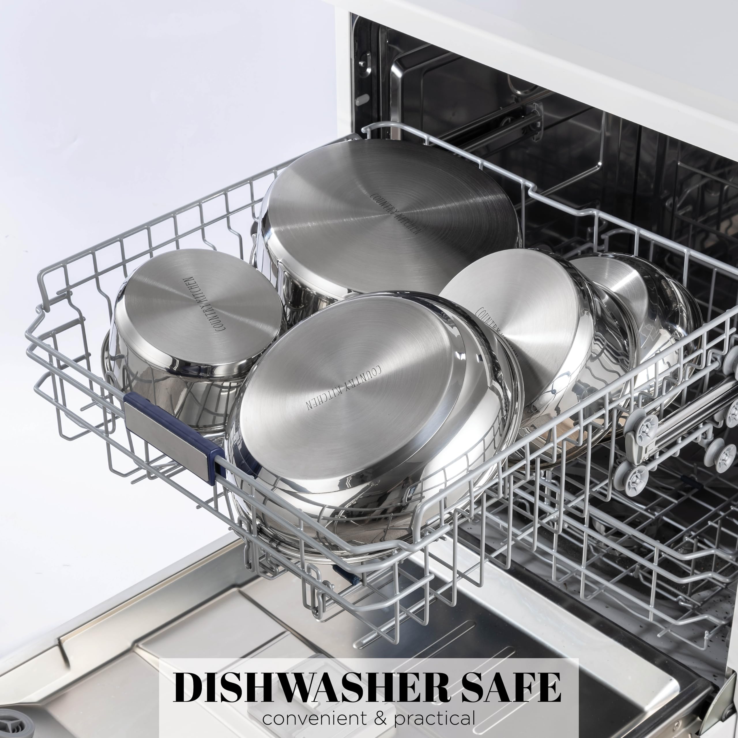 Country Kitchen dishwasher-safe finish makes cleanup quick after meals