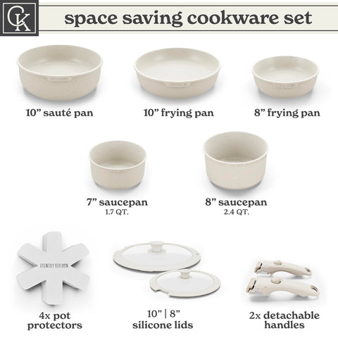 Country Kitchen oven-to-table cookware demonstrates versatile stove to oven transitions.