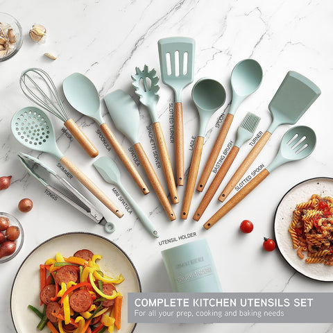 Country Kitchen silicone spatula highlights flexible, easy cleaning