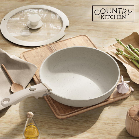 Country Kitchen compact storage solution keeps cabinets organized and accessible.