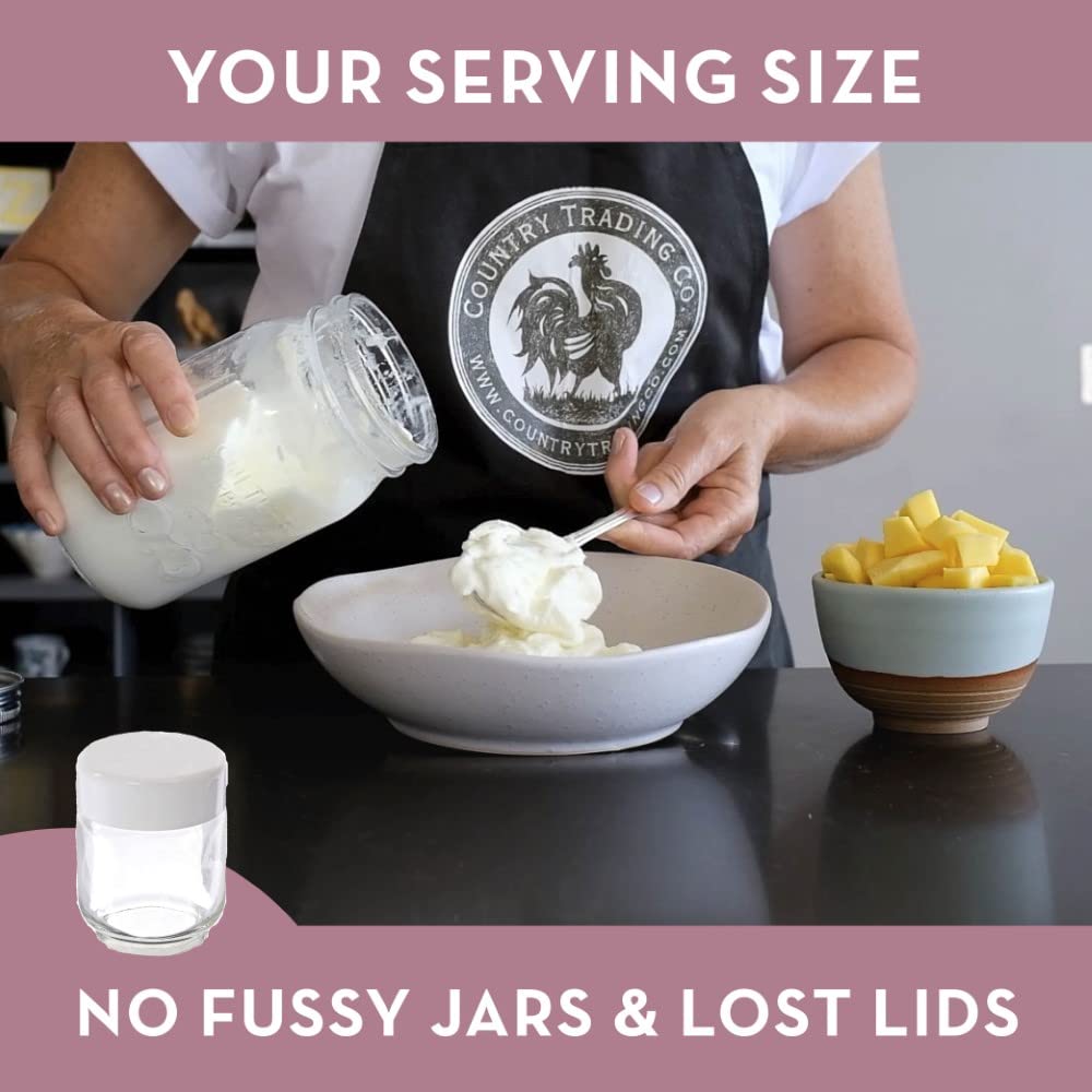 Country Trading Co. 42-page recipe book guides you through 12+ yogurt styles.