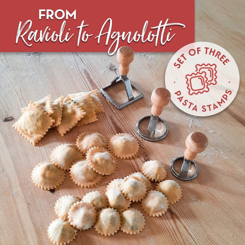Country Trading Co Round Ravioli Mould with even edges