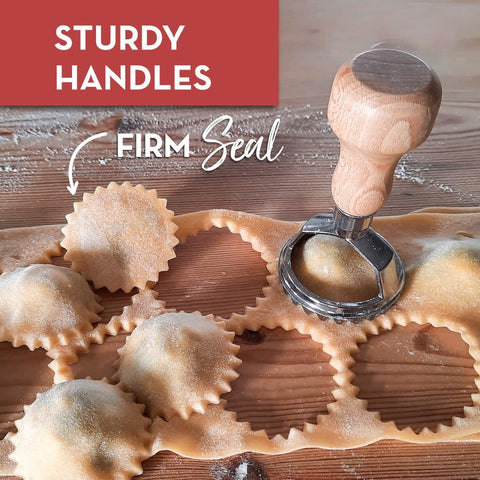 Country Trading Co Square Ravioli Press and Fluted Cutter for even thickness