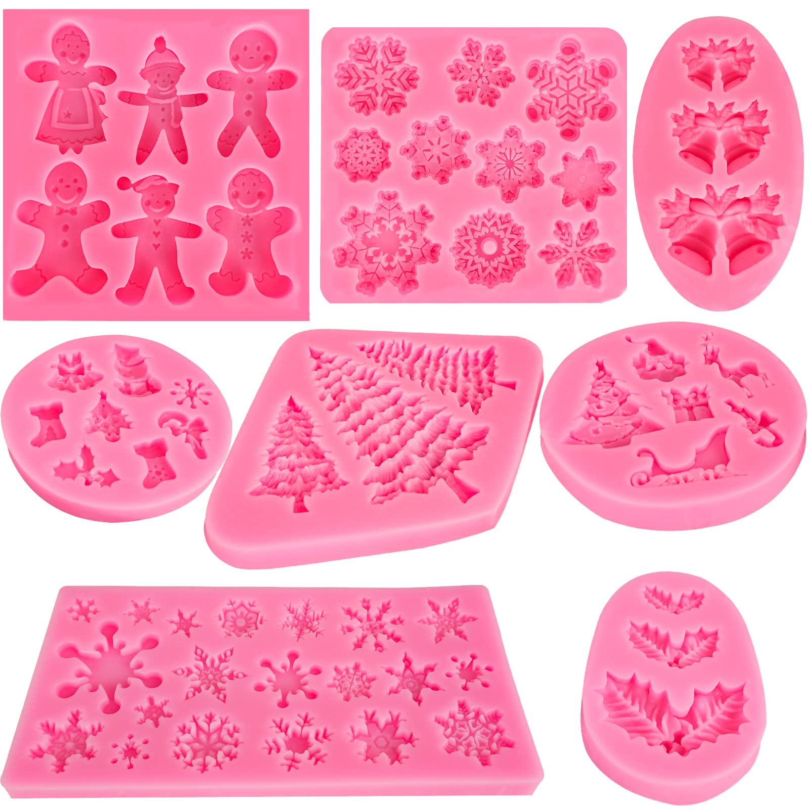 Couuwick Santa Claus mold for charming seasonal cake decorations