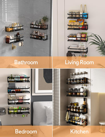 Couwilson spice rack suitable for bathroom or entryway organization.