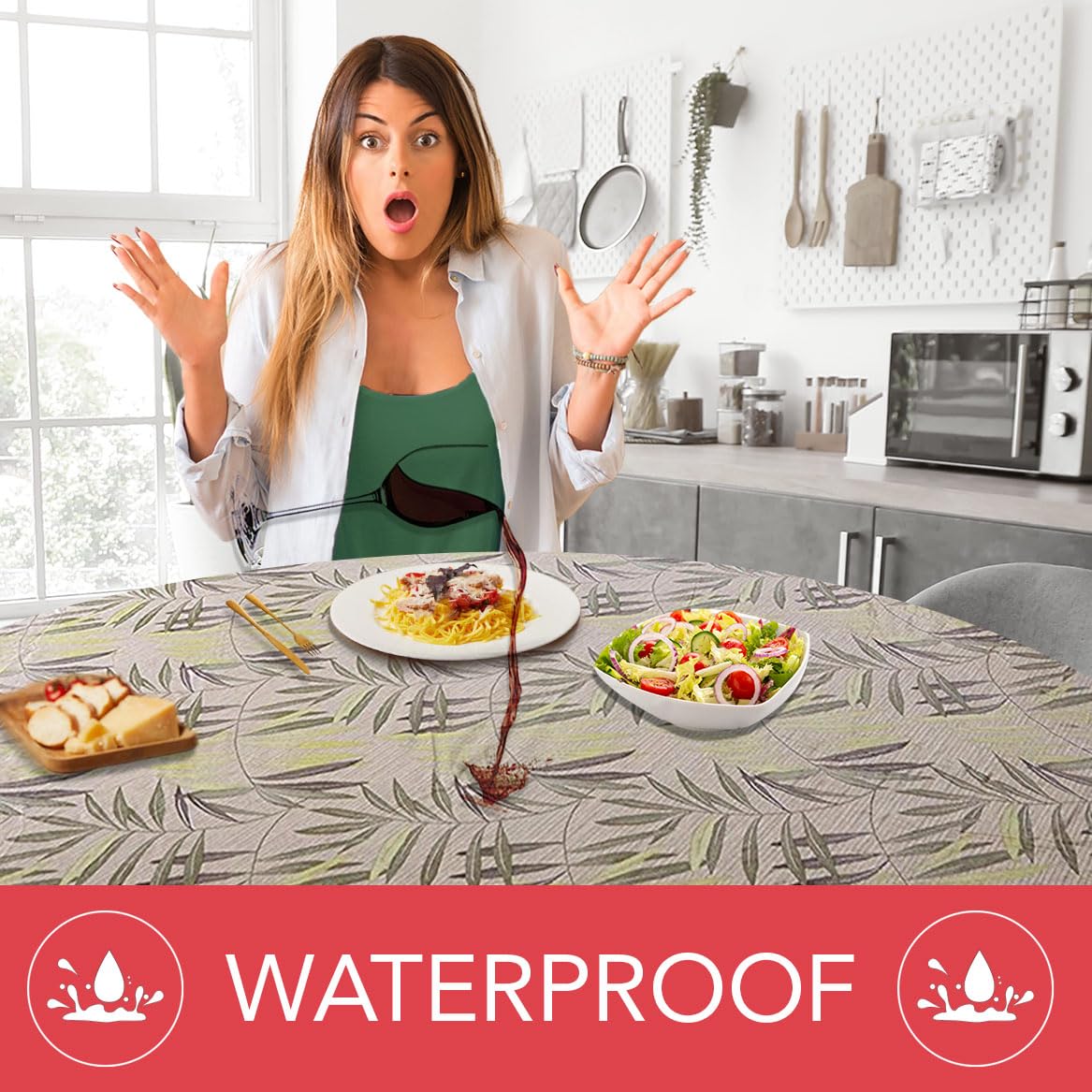 Covers For The Home fern pattern table cover with soft polyester backing protects surfaces.