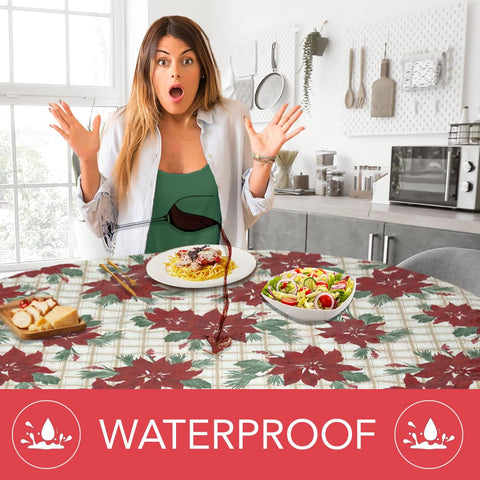Covers For The Home waterproof vinyl cover shields tables from spills and stains.