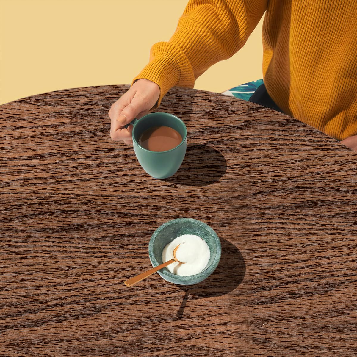Covers For The Home woodgrain oak design blends with décor