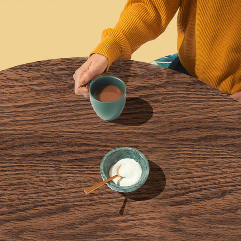 Covers For The Home woodgrain oak design blends with décor