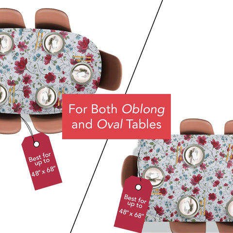 Covers For The Home watercolor floral design adds elegance to casual dinners.