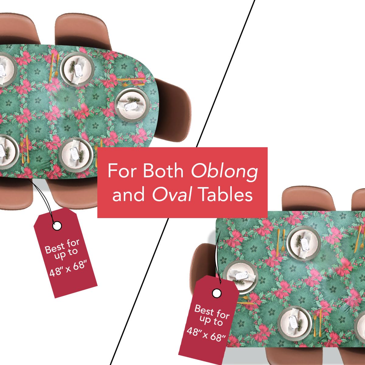 Covers For The Home soft polyester-backed table cover close-up highlighting gentle surface on wood