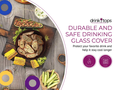 Dishwasher-safe Coverware lids ready for simple cleanup after gatherings