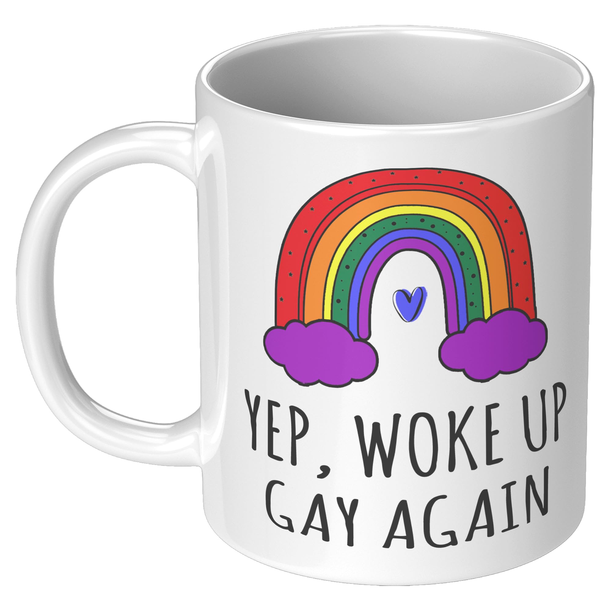 Coveted Goods Gay Coffee Mug microwave-safe icon emphasizes easy reheating and everyday convenience.