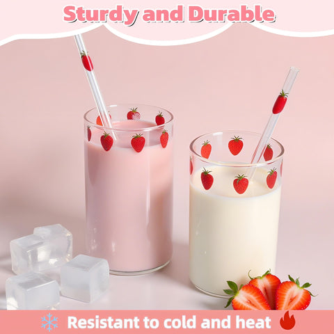 Covzoe clear thick glass tumbler 300ml ideal for daily beverages