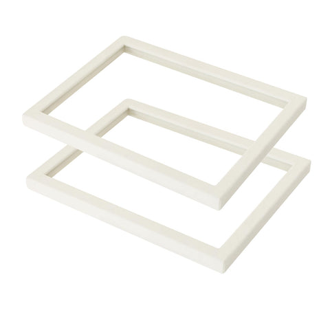 Coward beige velvet glass lid for trays, close-up showing material and preserving contents
