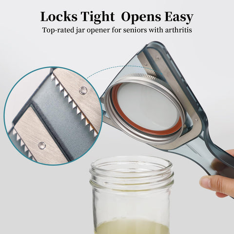 Cowbright jar opener fits lids from 0.2 to 5.3 inches for versatile use.