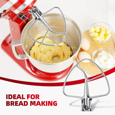 Cowbright K45B flat beater in action blending dough smoothly