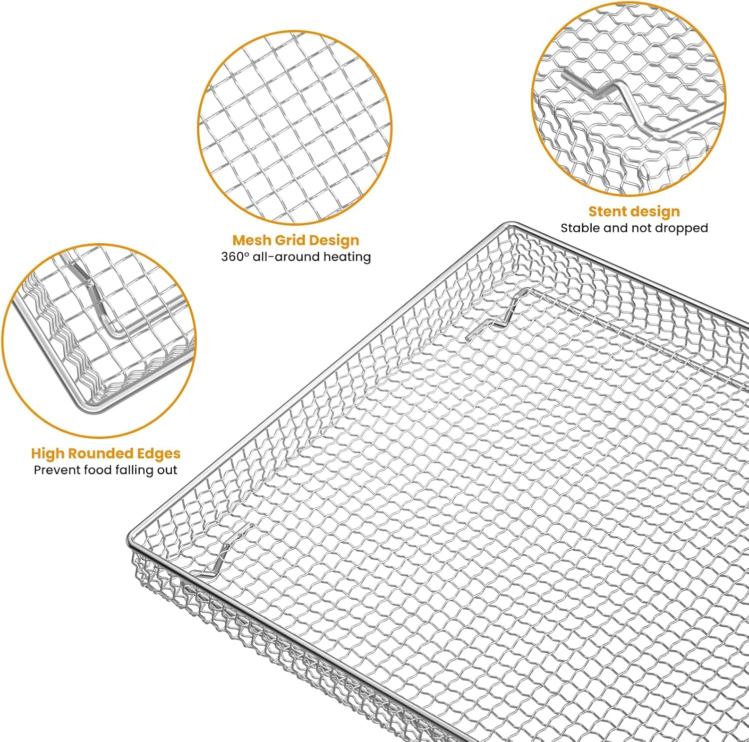 COWHERDING air fryer tray durable design resists deformation