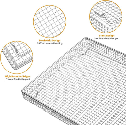 COWHERDING air fryer tray durable design resists deformation