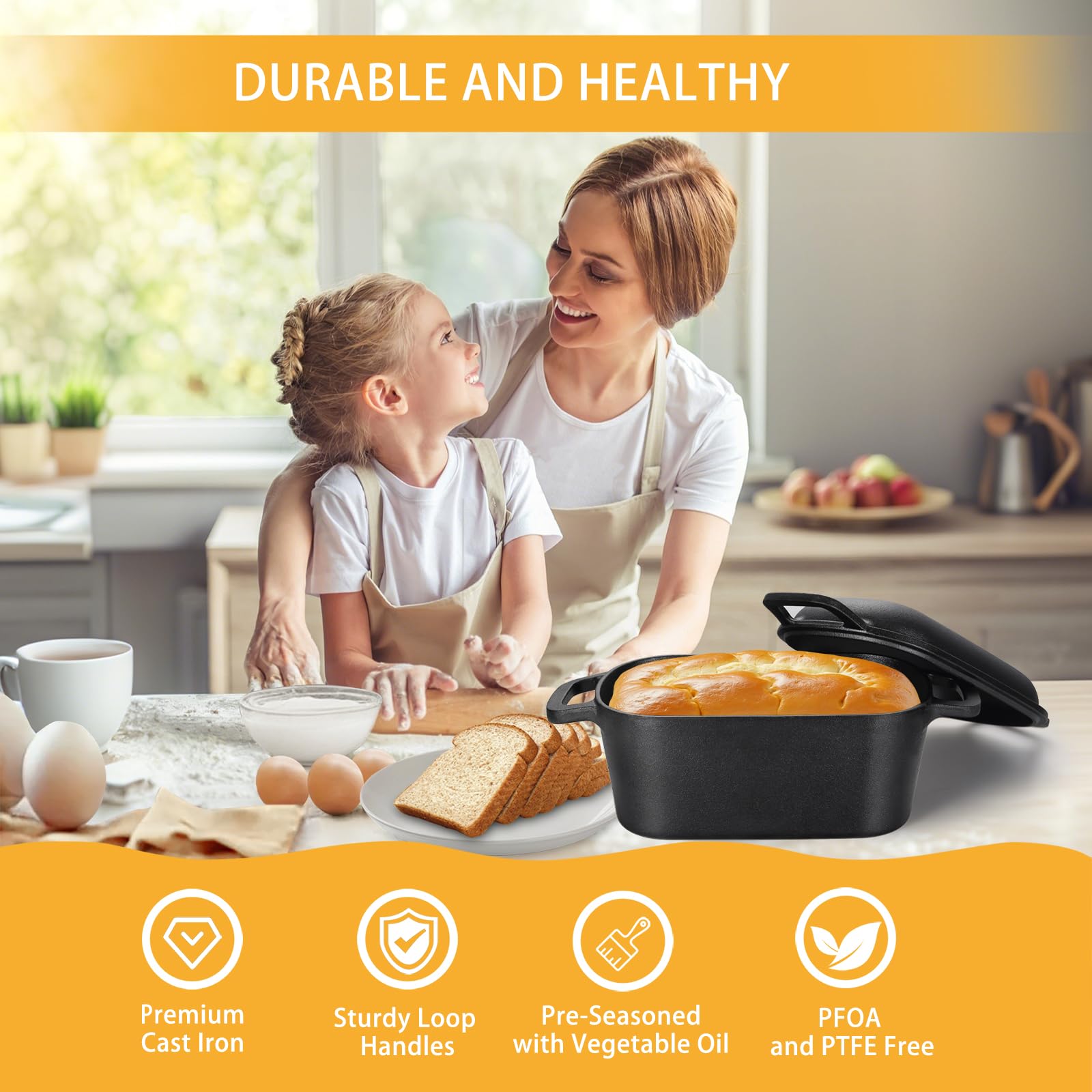 COWORM 3.6QT induction-compatible surface for versatile heating