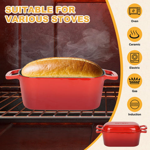 COWORM cast iron red finish blends durability and style