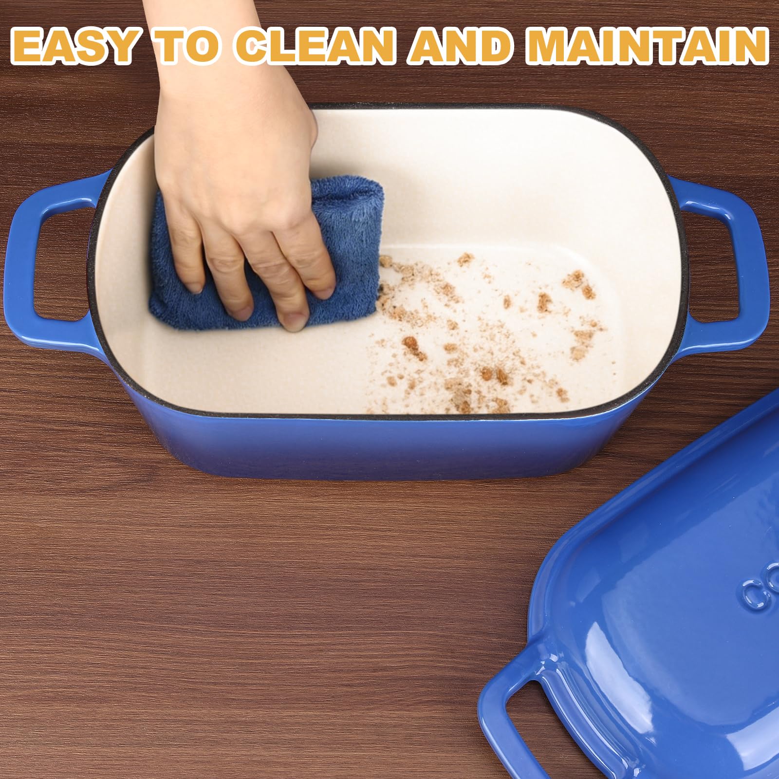 Coworm easy-clean enamel surface after bread making