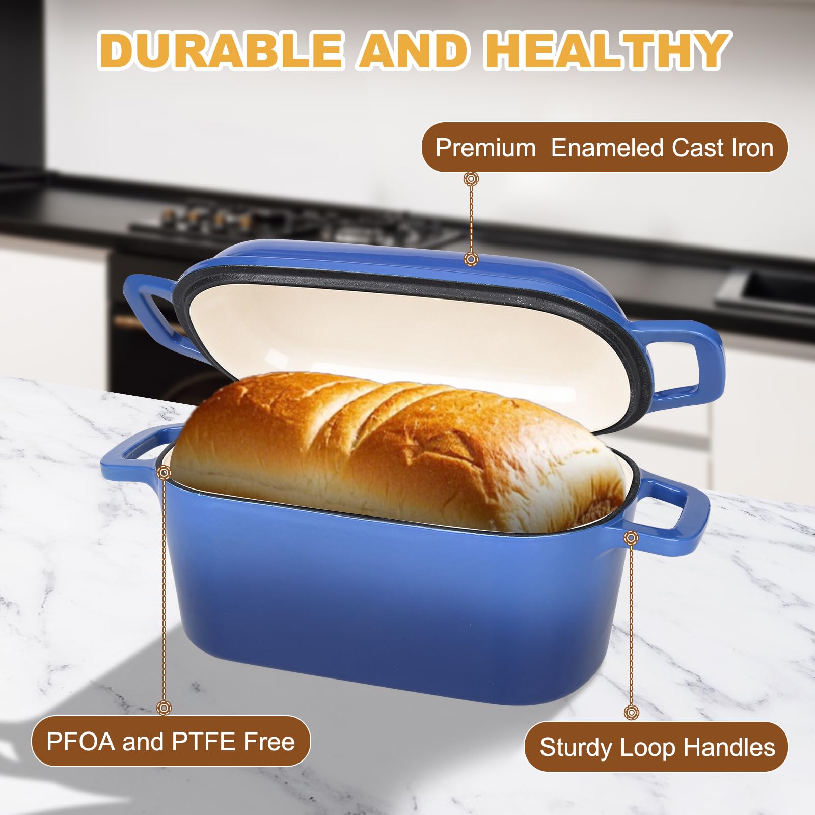 Coworm included recipes and oven mitts with the Dutch oven