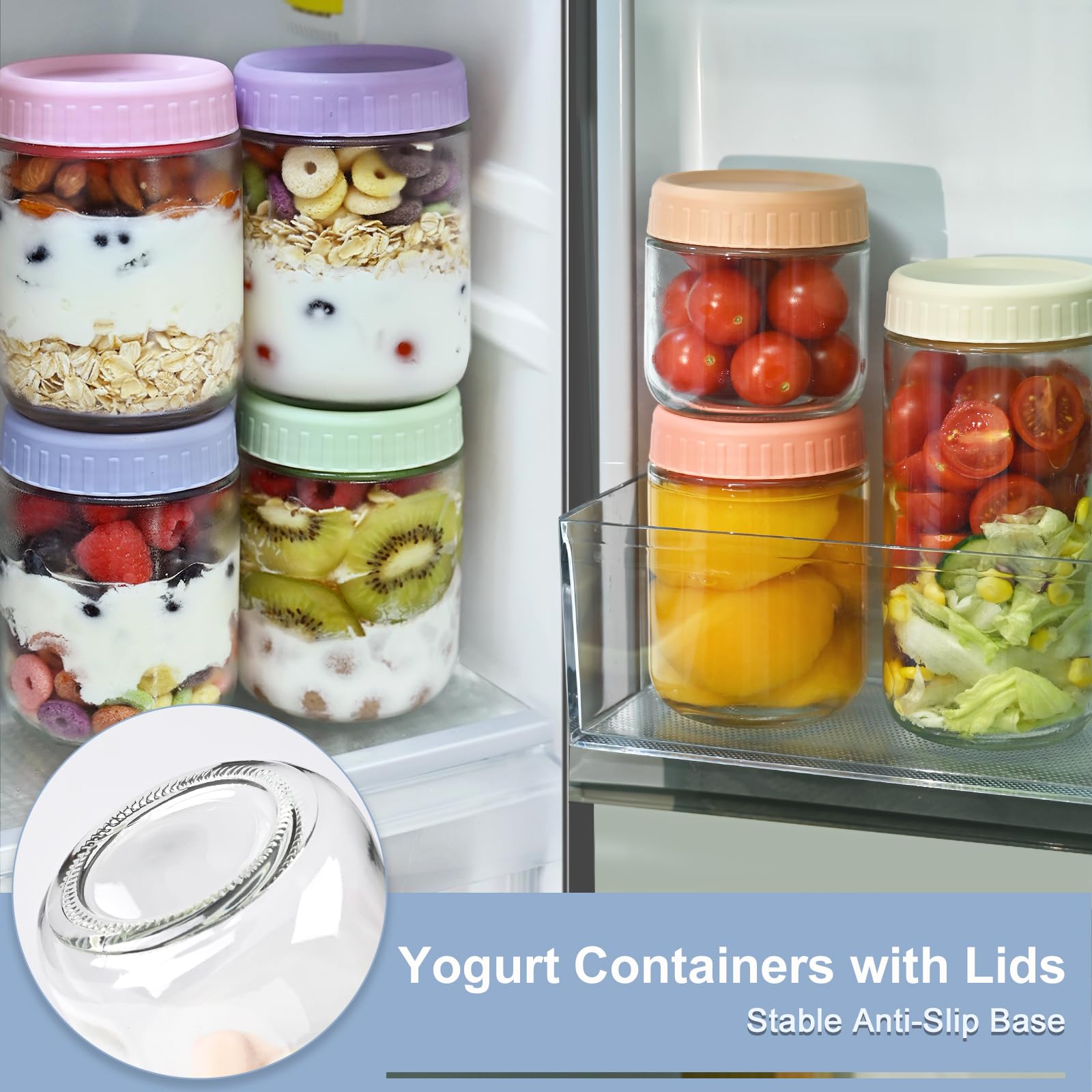 COYACOOL 9-pack glass jars designed for durable storage
