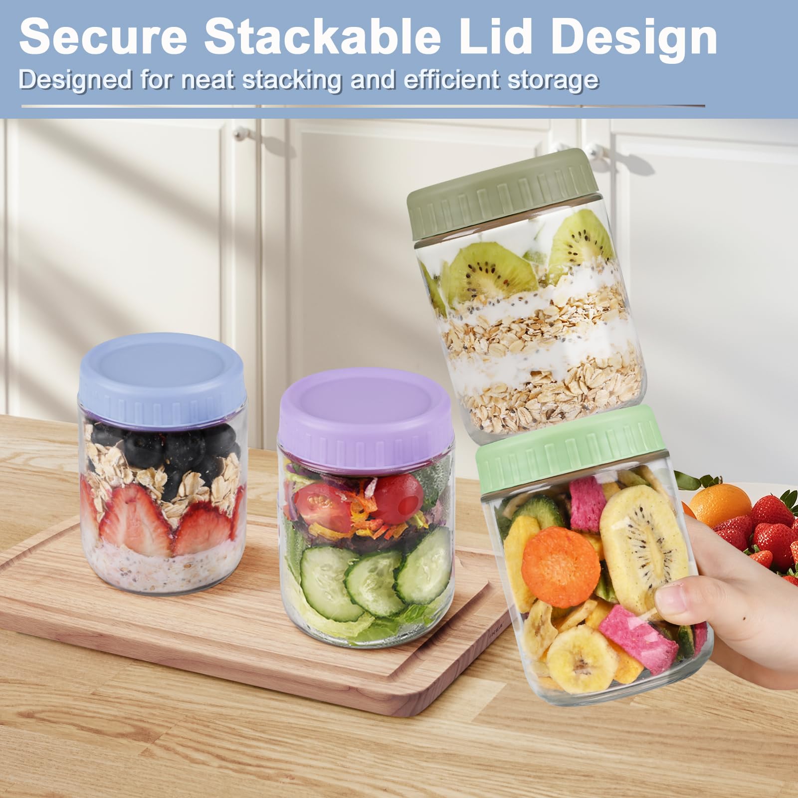 COYACOOL jars ideal for salads and snacks on the go