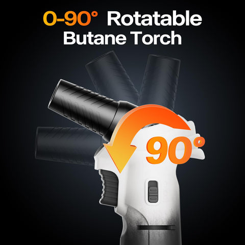 CoYlBod refillable butane torch lets you top up fuel and reuse.