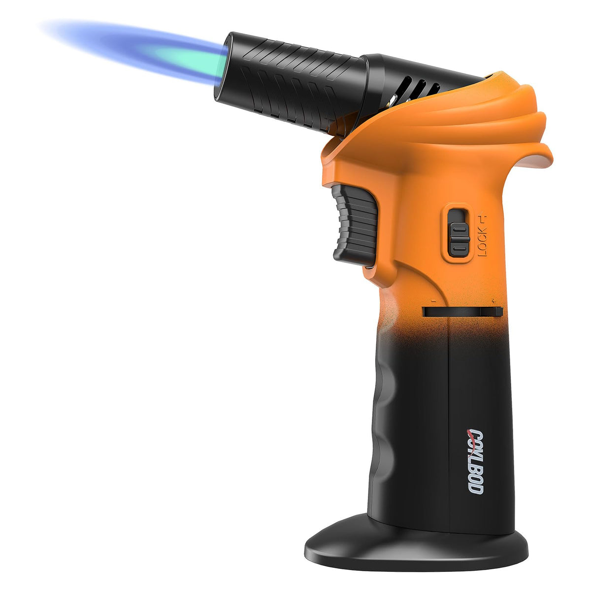 CoYlBod torch with 90 degree rotating head for versatile cooking and DIY tasks.