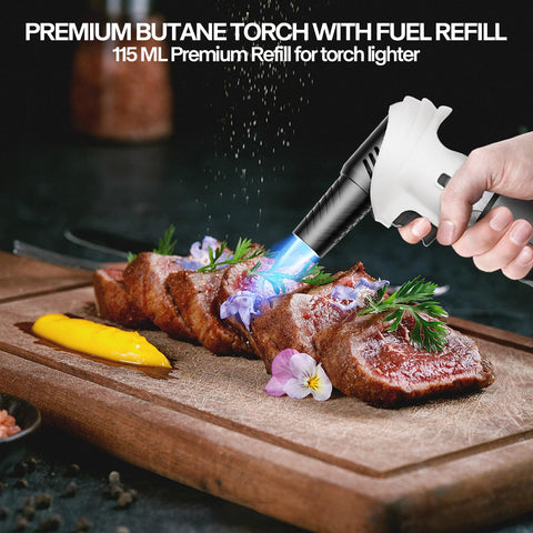 CoYlBod torch features piezo ignition for quick, reliable lighting.