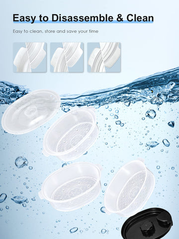 BPA-free materials ensure safe food contact during cooking.